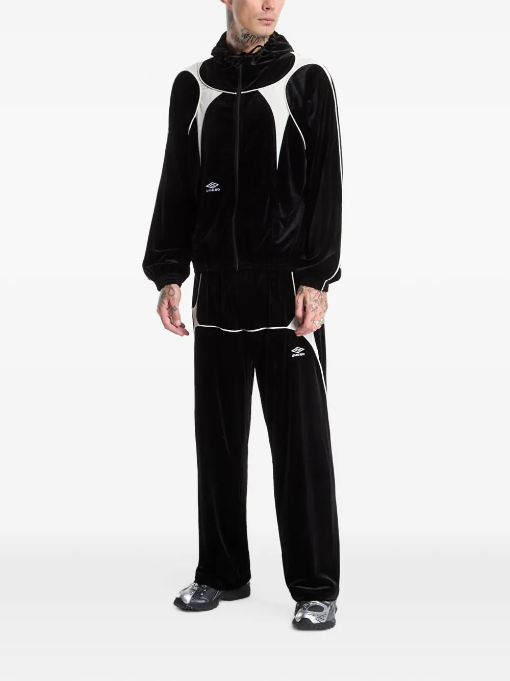 UMBRO Jester velvet jacket Zwart