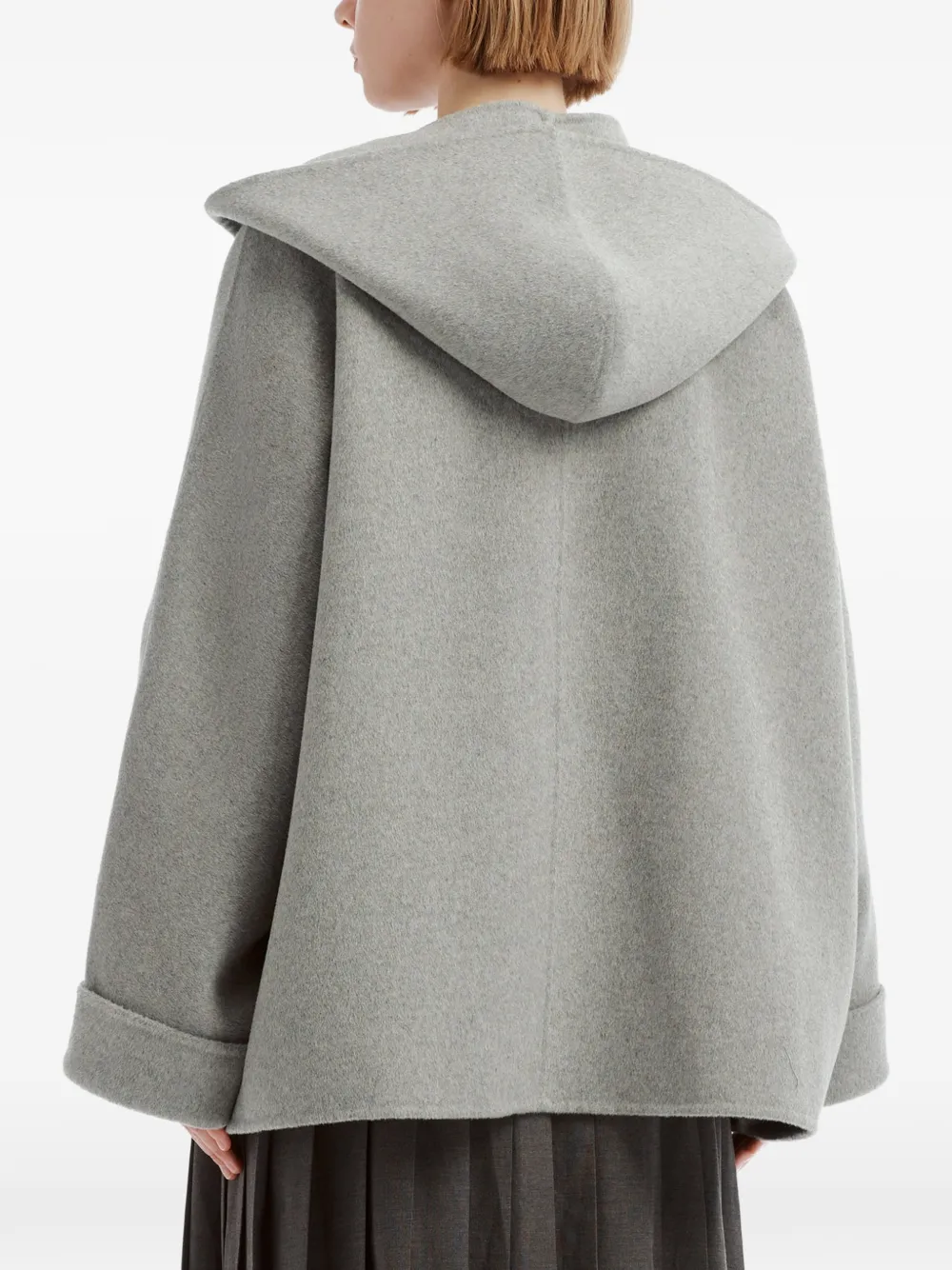 tout a coup hooded button-up jacket Grijs