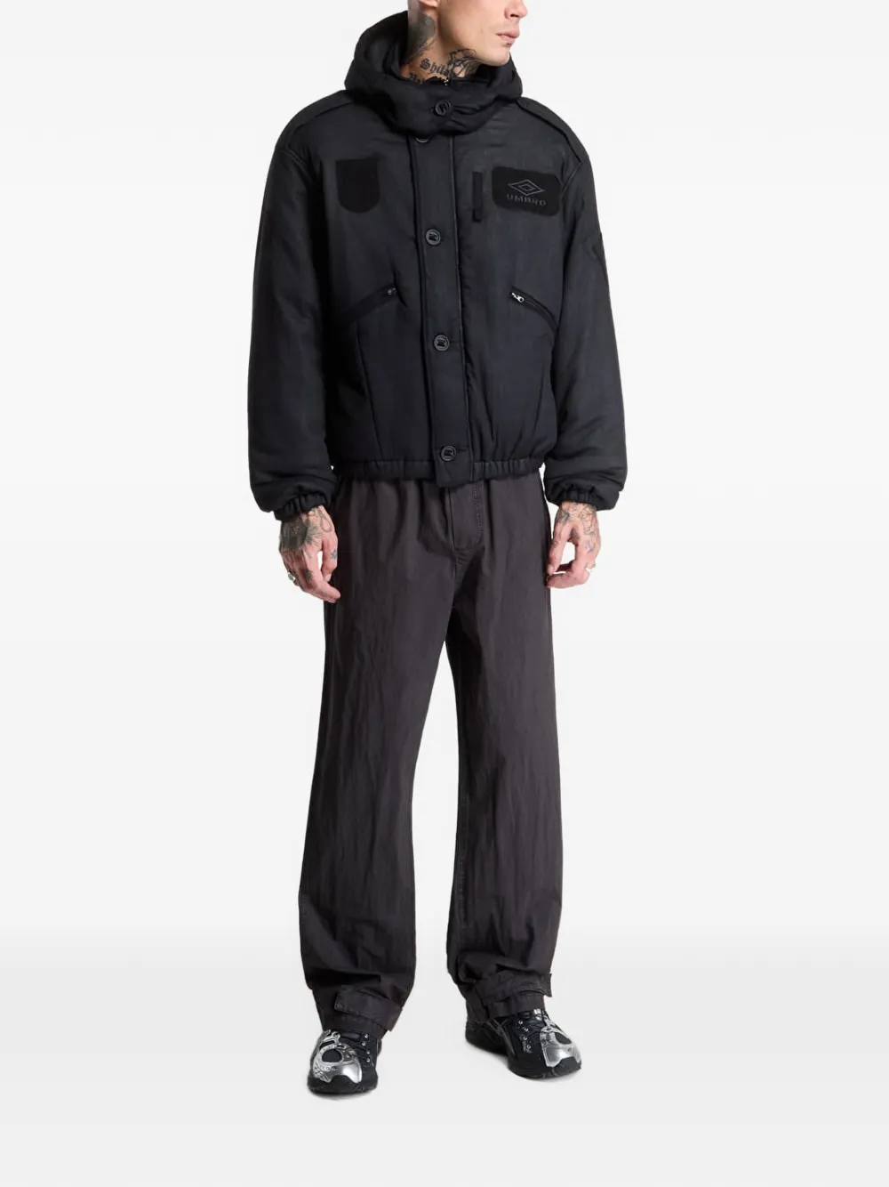 UMBRO Flight jhooded jacket Zwart