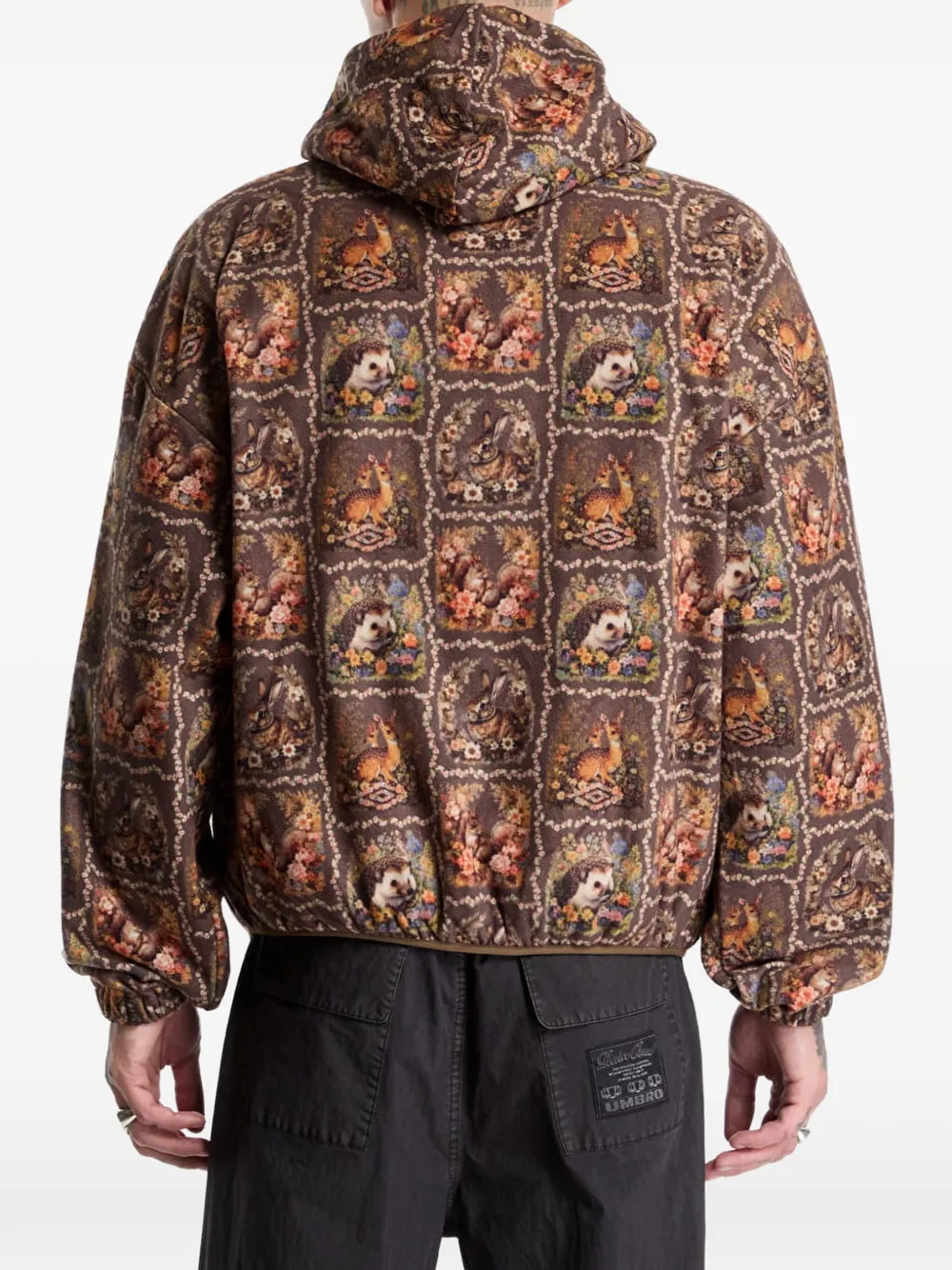 UMBRO Cub graphic-print fleece hoodie Bruin