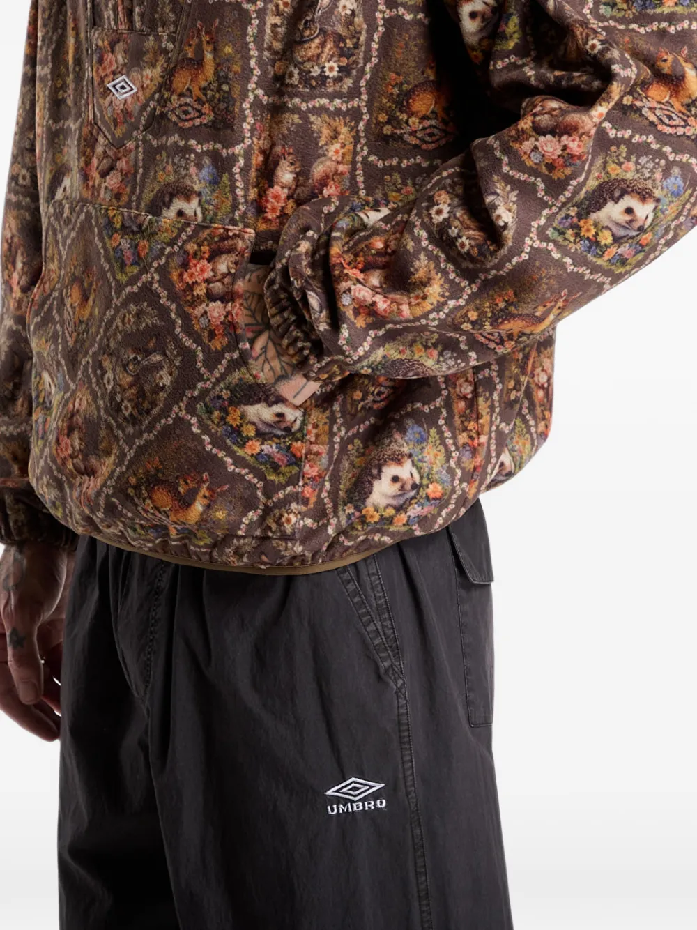 UMBRO Cub graphic-print fleece hoodie Bruin