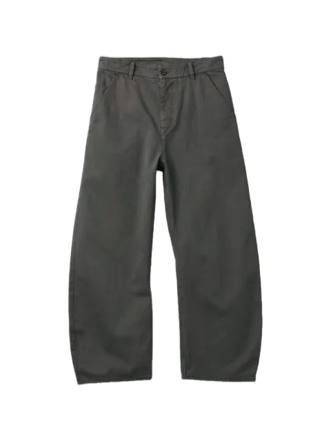 COOR moleskin curved-leg trousers