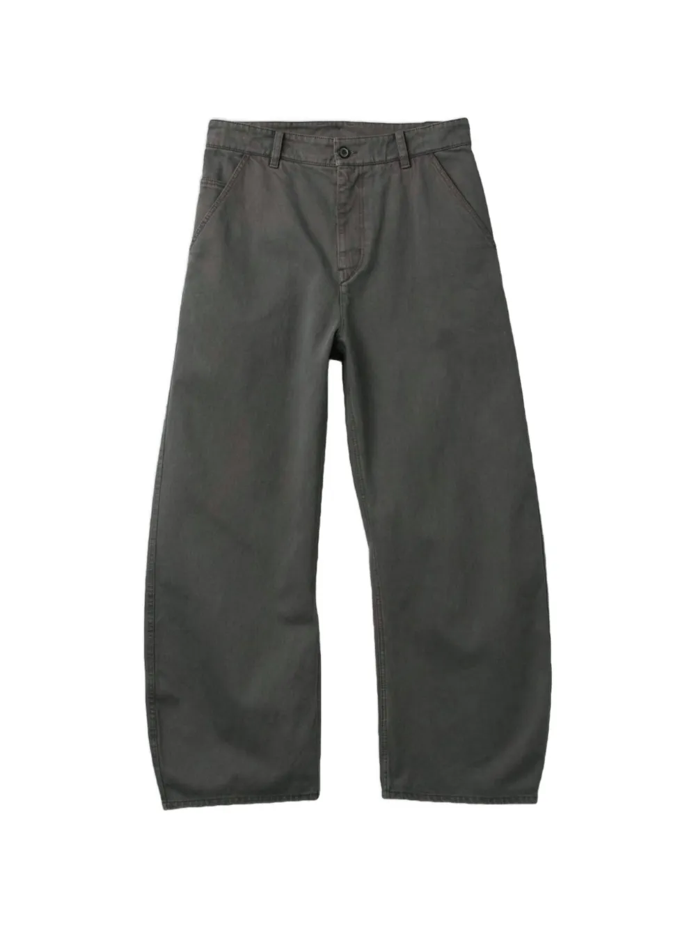 COOR moleskin curved-leg trousers Grijs