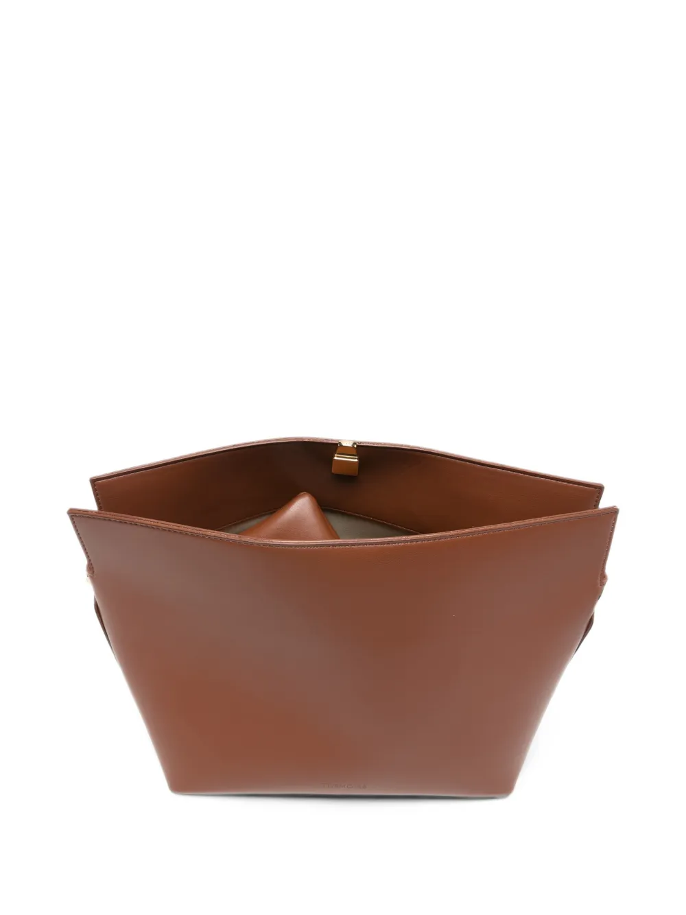 Themoirè Zoe small clutch bag Bruin