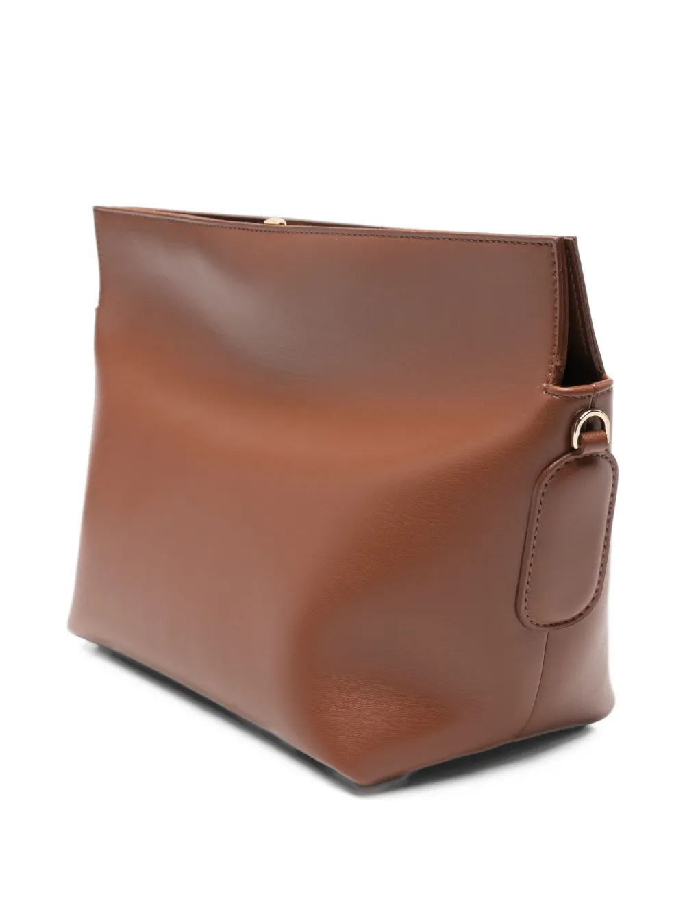 Themoirè Zoe small clutch bag Bruin