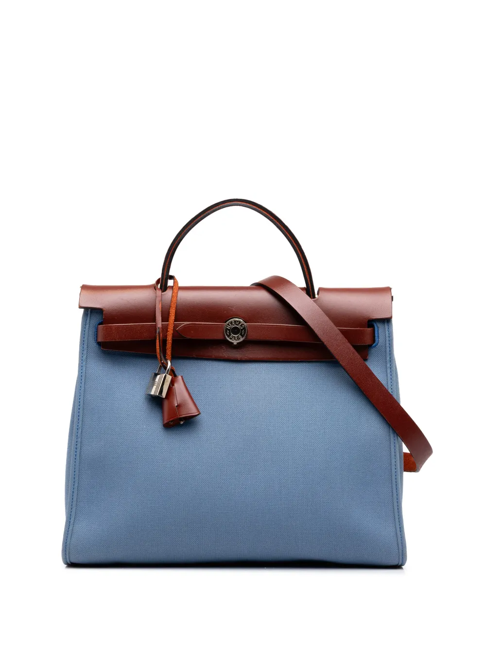 Hermès Pre-Owned 2017 Toile Herbag Zip 31 satchel - Blue