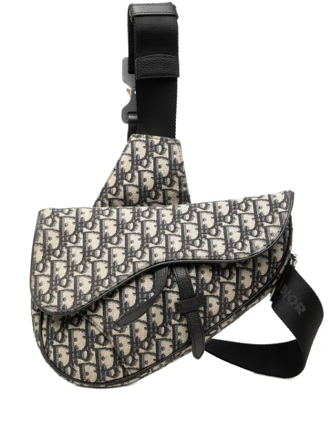 Christian Dior Pre-Owned 2019 Oblique Canvas Saddle crossbody bag