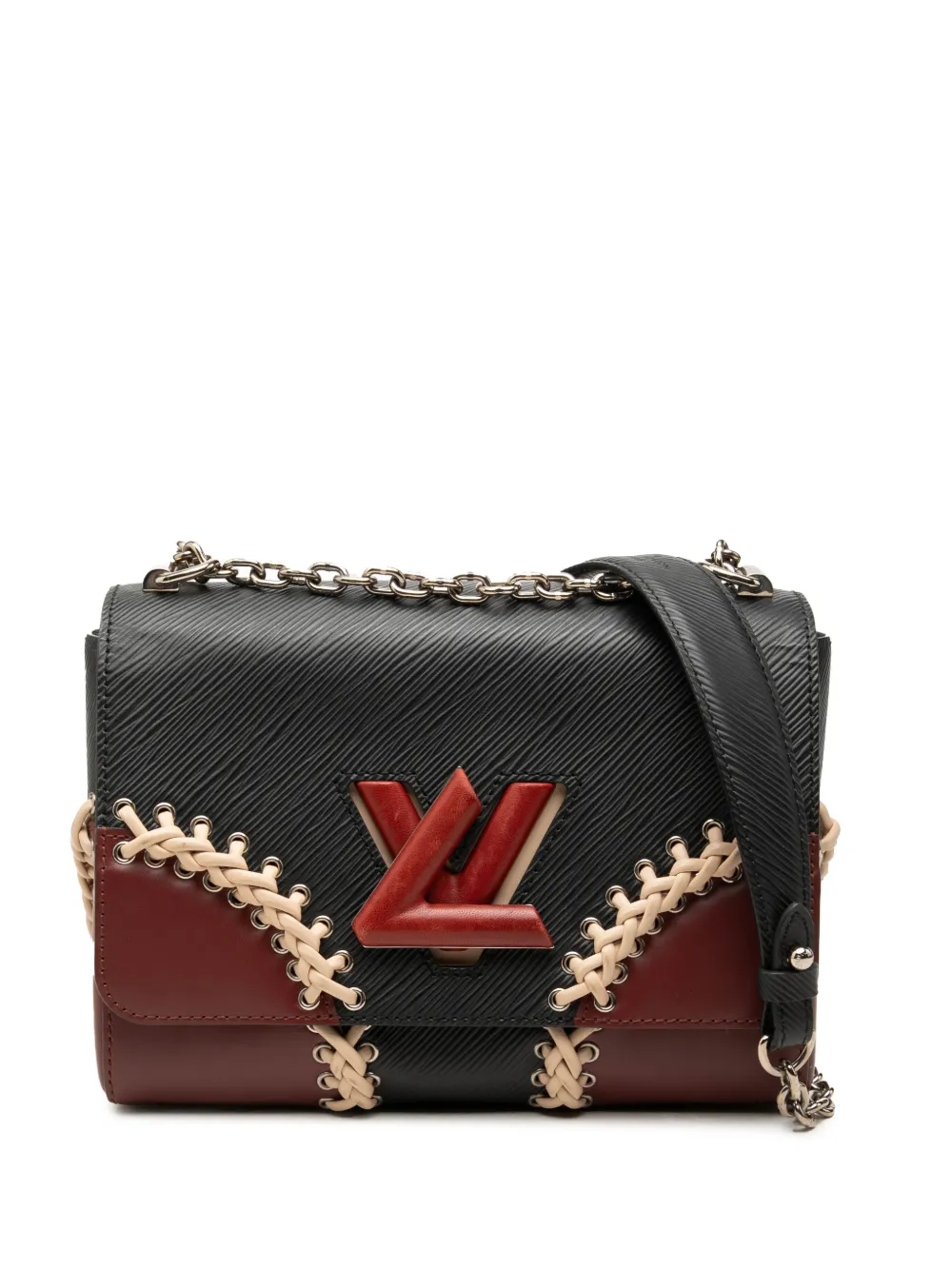 Louis Vuitton Pre-Owned 2015 Epi Braided Twist MM crossbody bag - Black