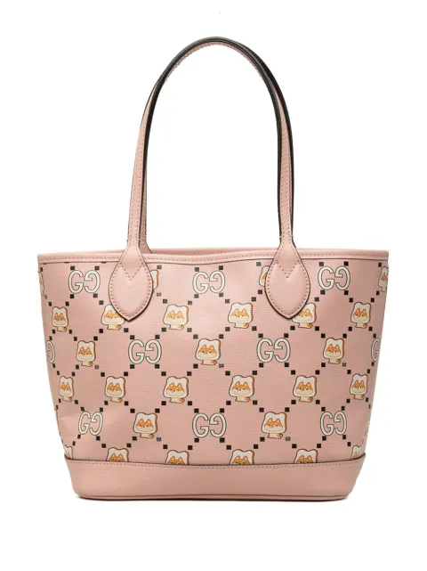 Gucci Pre-Owned 2016-2026 Pikarar Kawaii GG Printed Calfskin tote bag