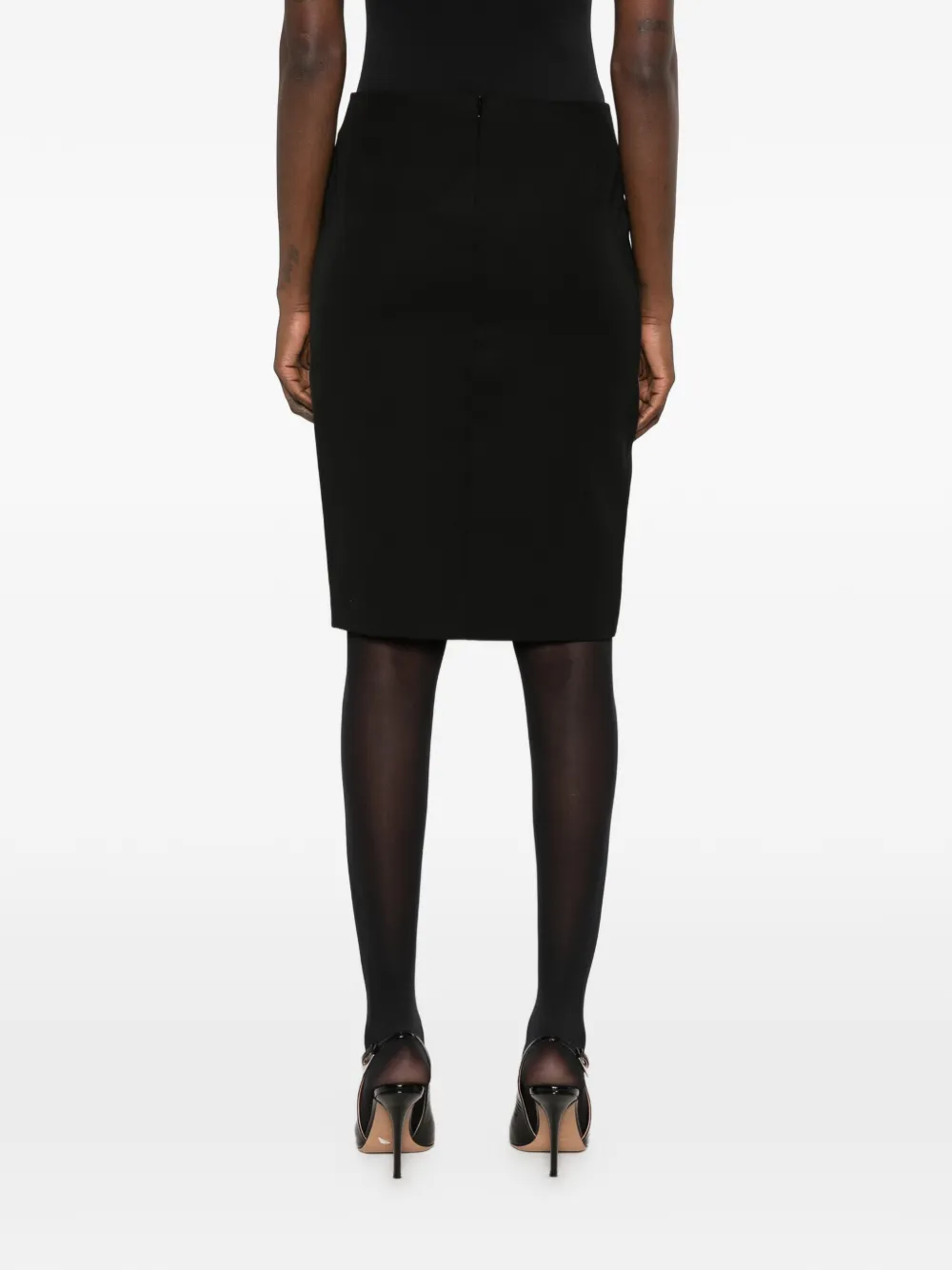 WARDROBE.NYC Midi-kokerrok Zwart