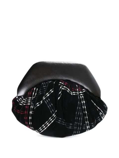 Vivienne Westwood Clutch in velluto con stampa tartan