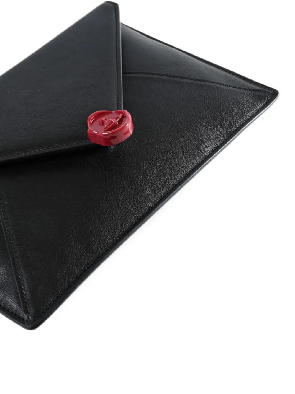 Vivienne Westwood envelope-style Orb-plaque clutch bag Zwart