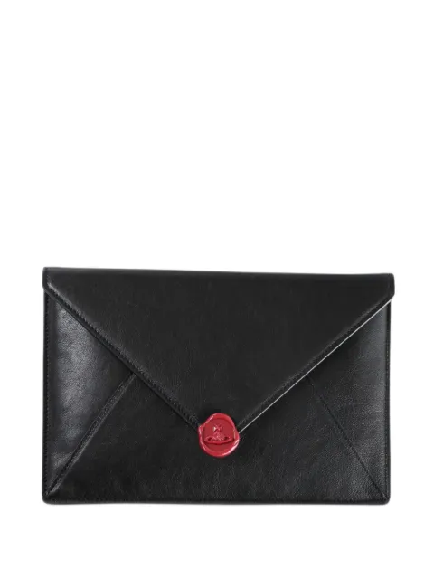 Vivienne Westwood envelope-style Orb-plaque clutch bag