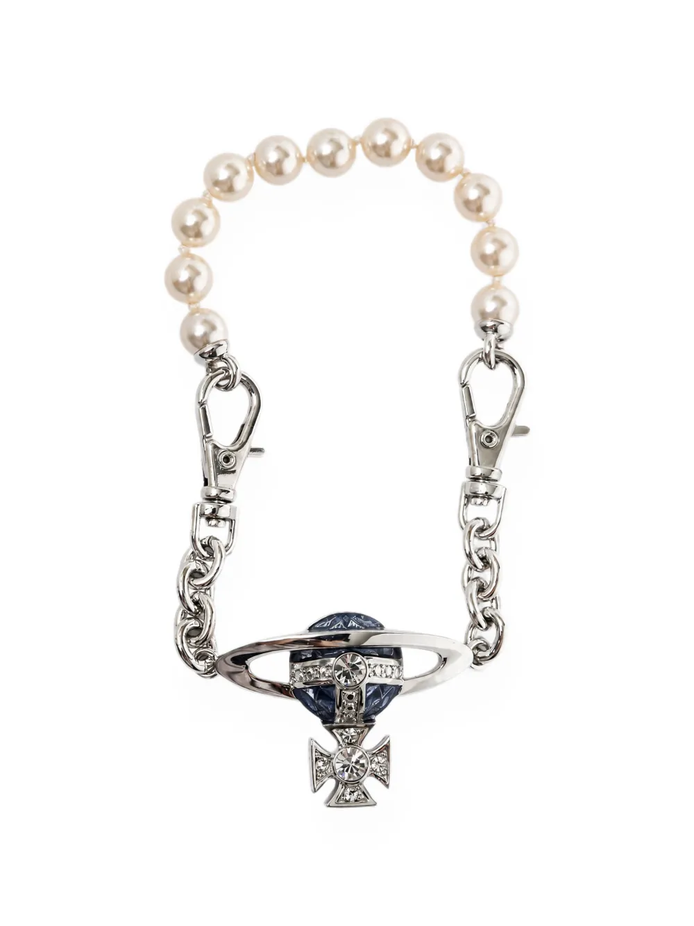Vivienne Westwood Orb faux-pearl bracelet - Argento