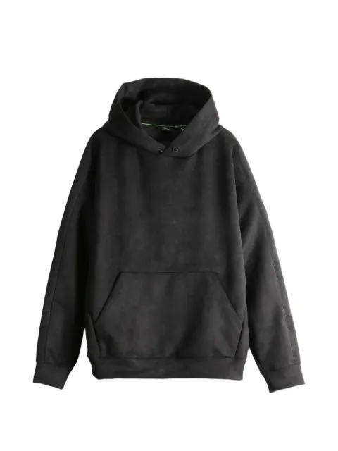 Hugo Boss Br x Porsche suede-effect pouch-pocket hoodie