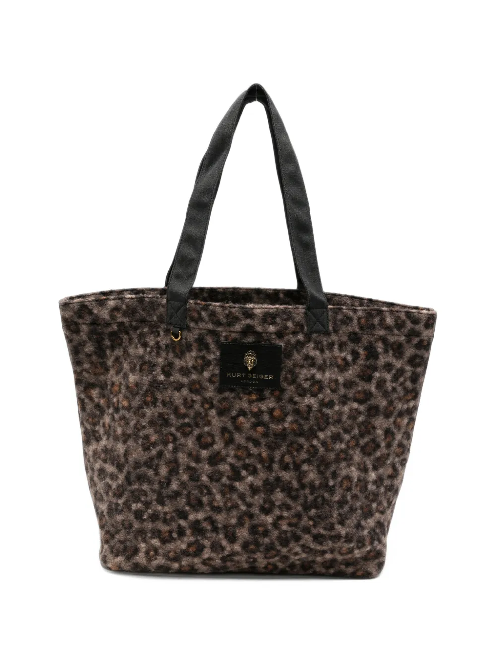 Kurt Geiger London Holborn leopard-print tote bag Bruin