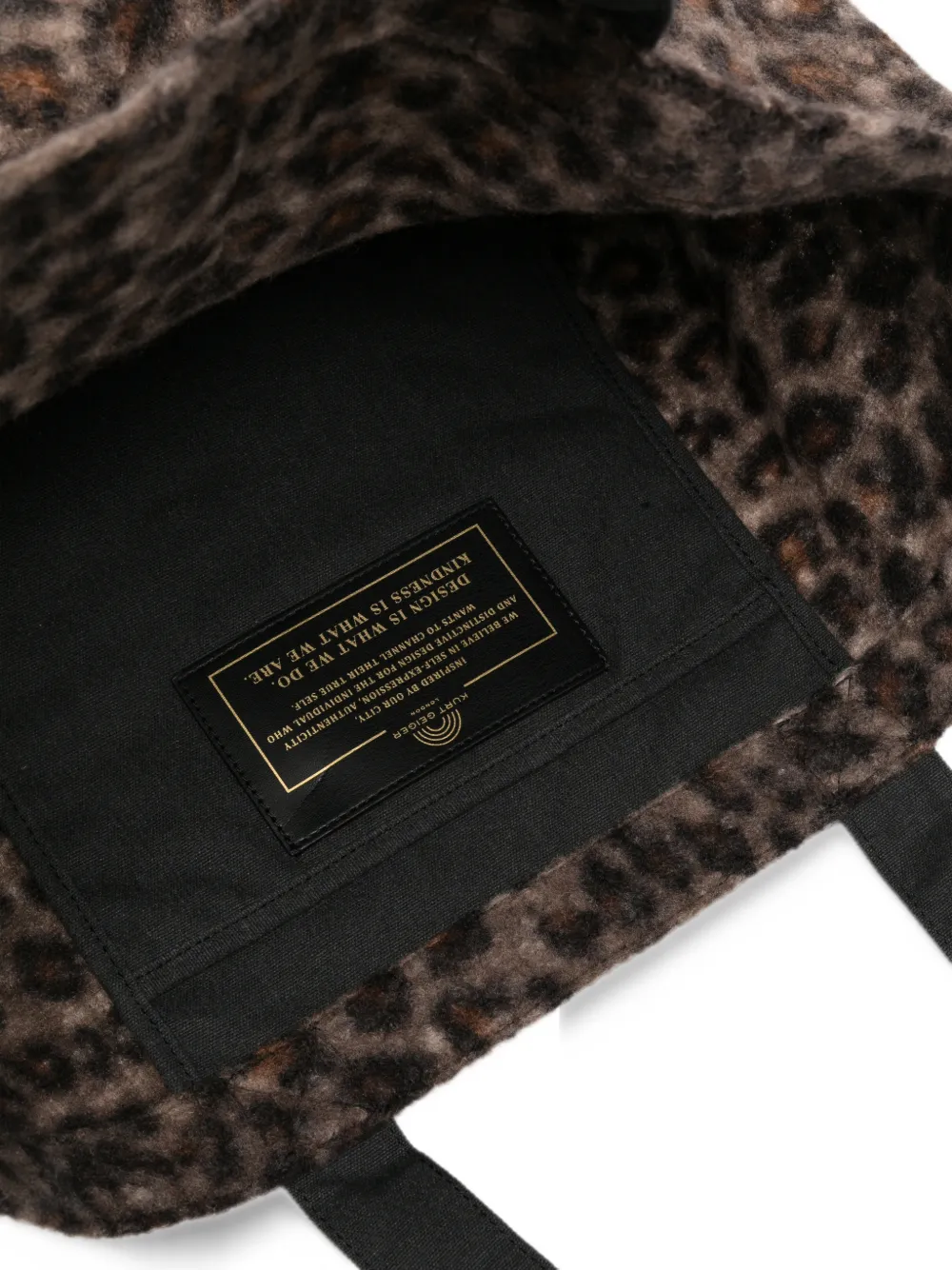 Kurt Geiger London Holborn leopard-print tote bag Bruin
