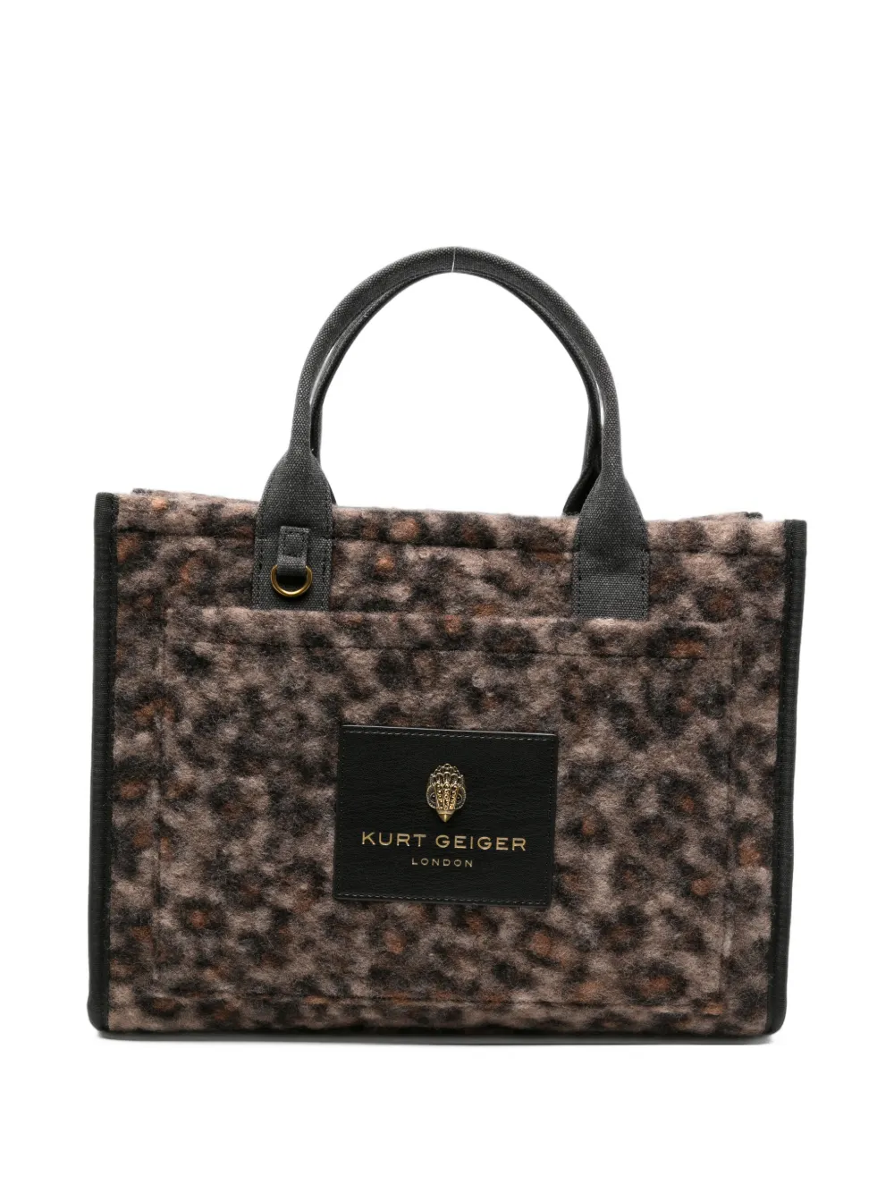 Kurt Geiger London Holborn leopard-print tote bag Bruin