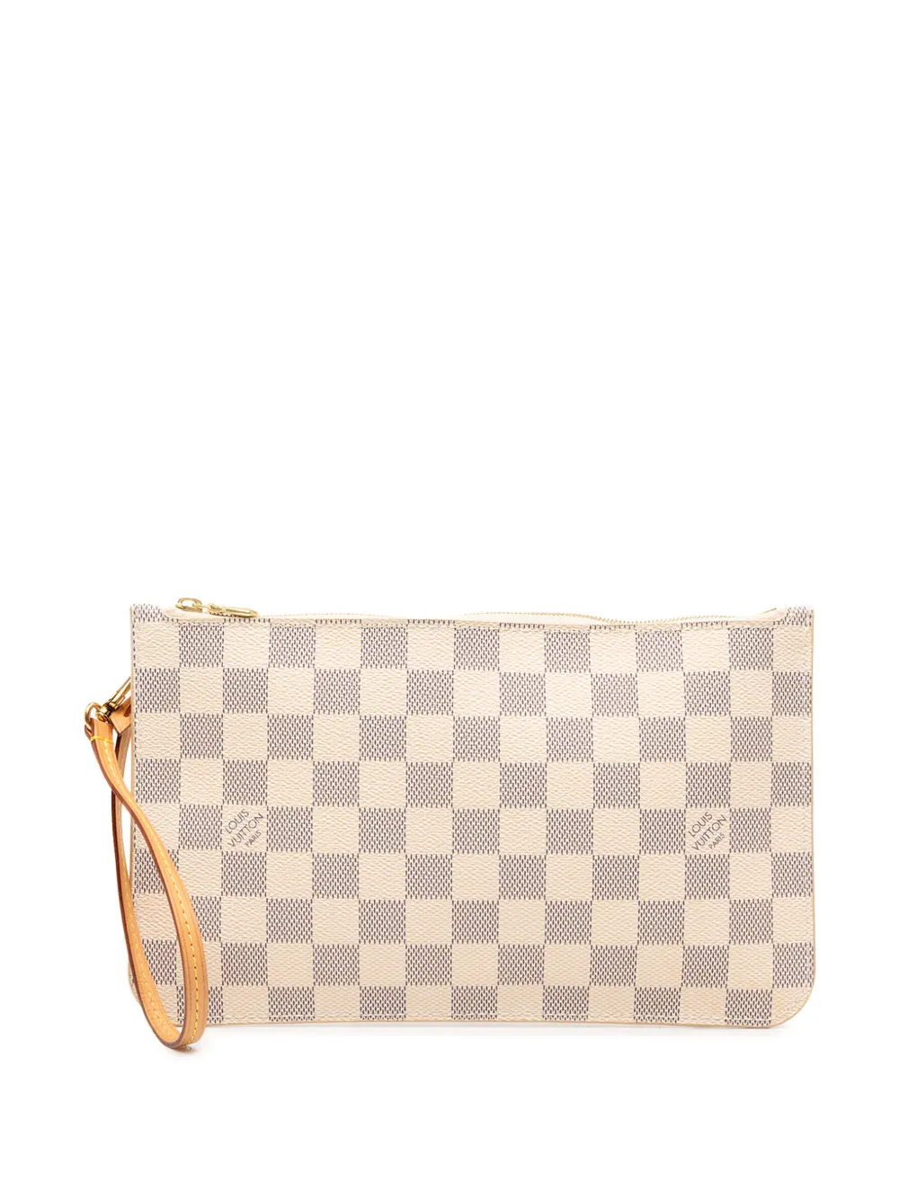 Louis Vuitton Pre-Owned 2017 Damier Azur Neverfull MM pouch - Bianco