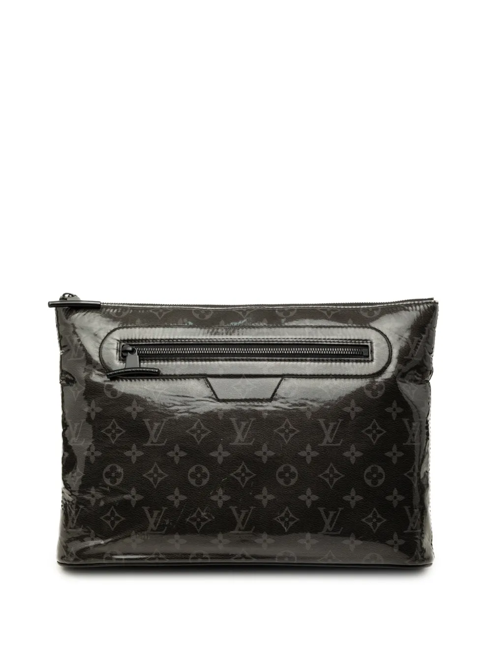 Louis Vuitton Pre-Owned 2018 Monogram Glaze Pochette Cosmos clutch bag - Black