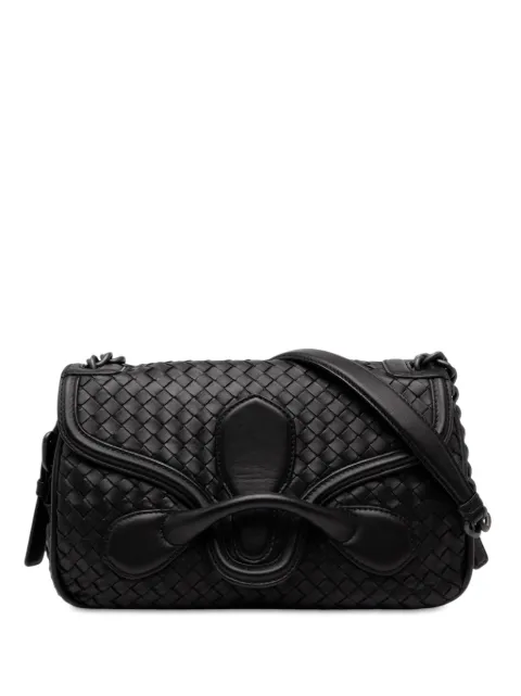 Bottega Veneta Pre-Owned bolsa de hombro Rialto de piel de napa con Intrecciato 2012-2026