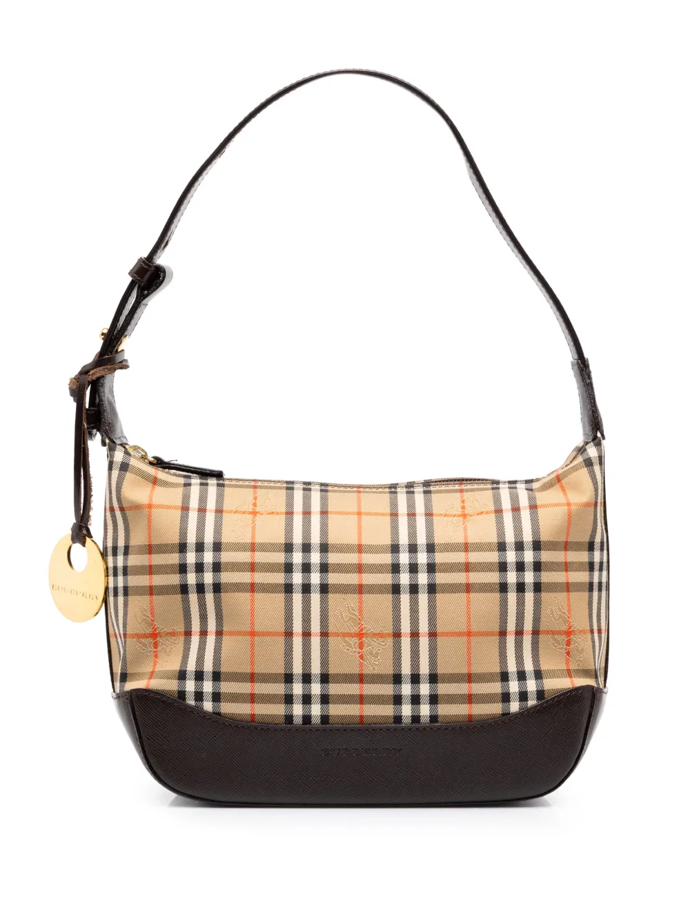 Burberry Pre-Owned 2000-2017 Haymarket Check Canvas shoulder bag - Neutrals