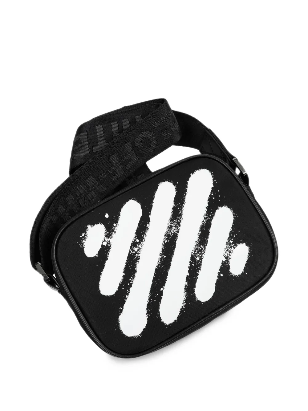 Off-White Diagonal Spray camera bag Zwart