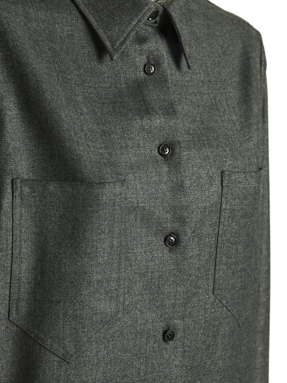 Kiton patch-pocket shirt Grijs