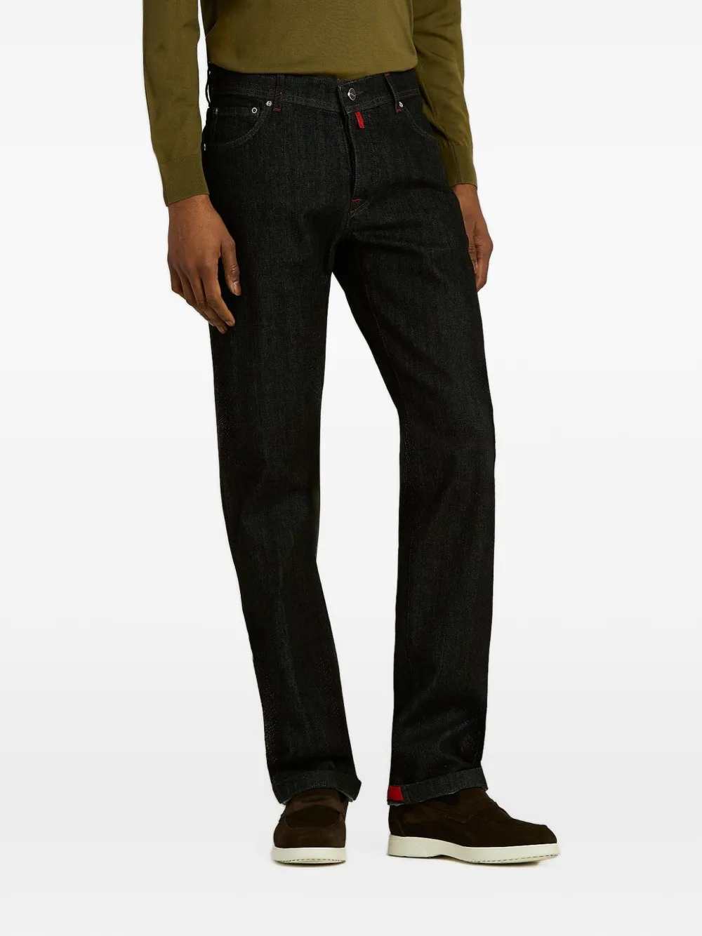 Kiton five-pocket jeans Zwart