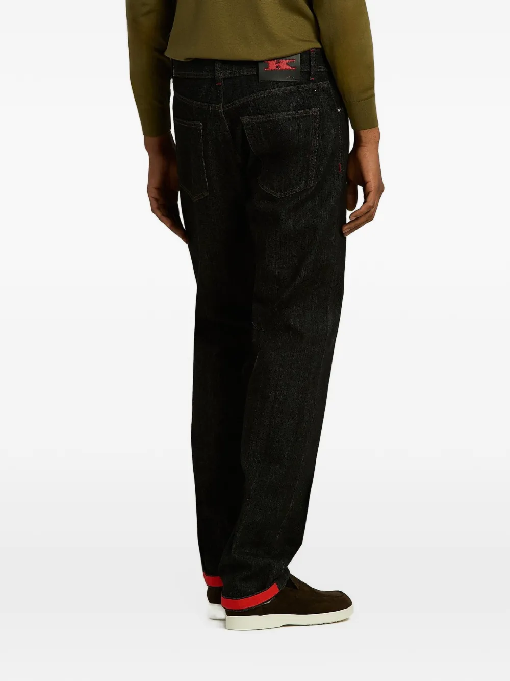 Kiton five-pocket jeans Zwart