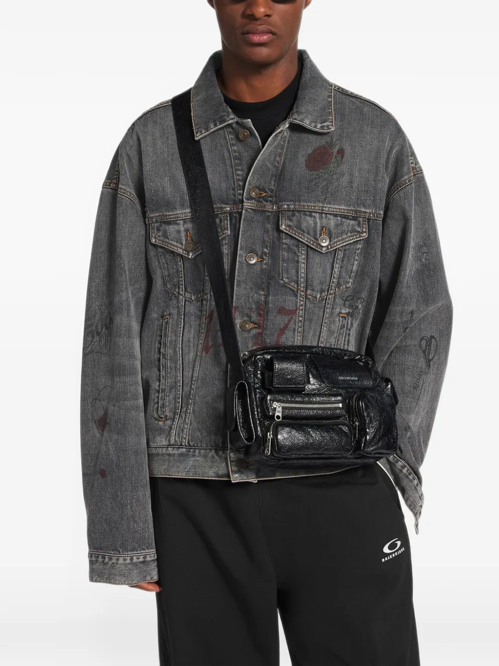 Balenciaga Superbusy Camera messengertas Zwart