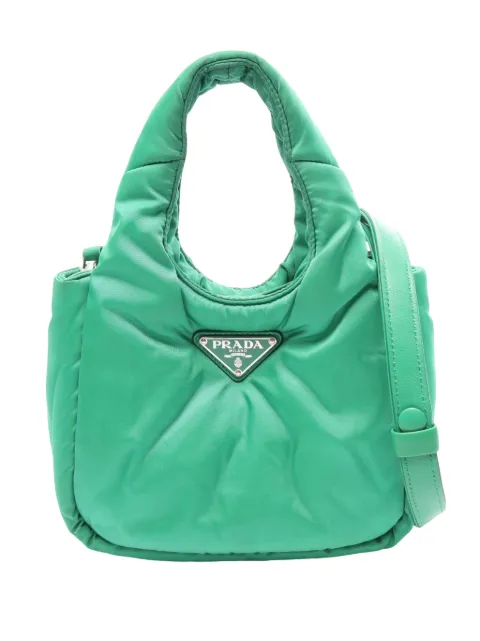 Prada Pre-Owned bolsa satchel pequeña de piel de napa capitonada suave con doble asa 2013-2026