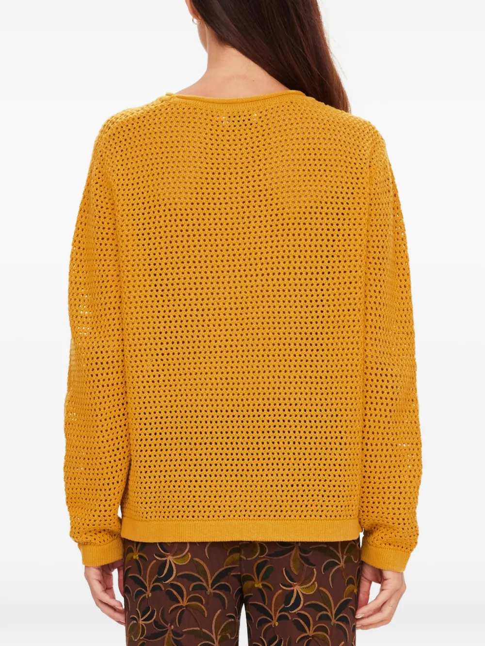 The Upside Felice open-knit sweater Geel