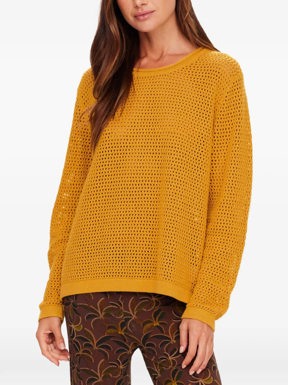 The Upside Felice open-knit sweater Geel