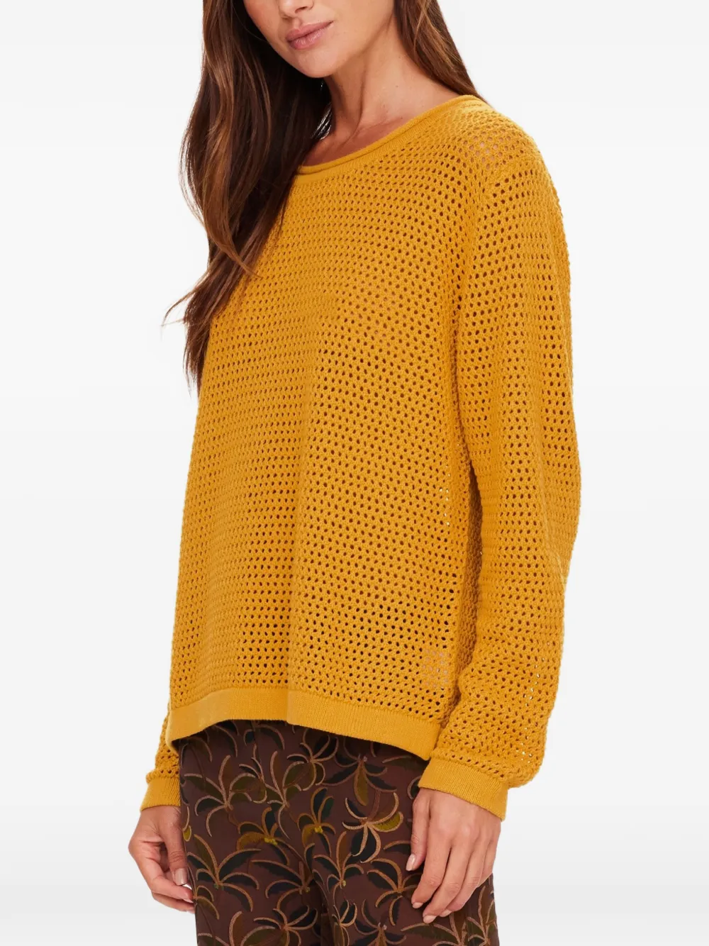 The Upside Felice open-knit sweater Geel