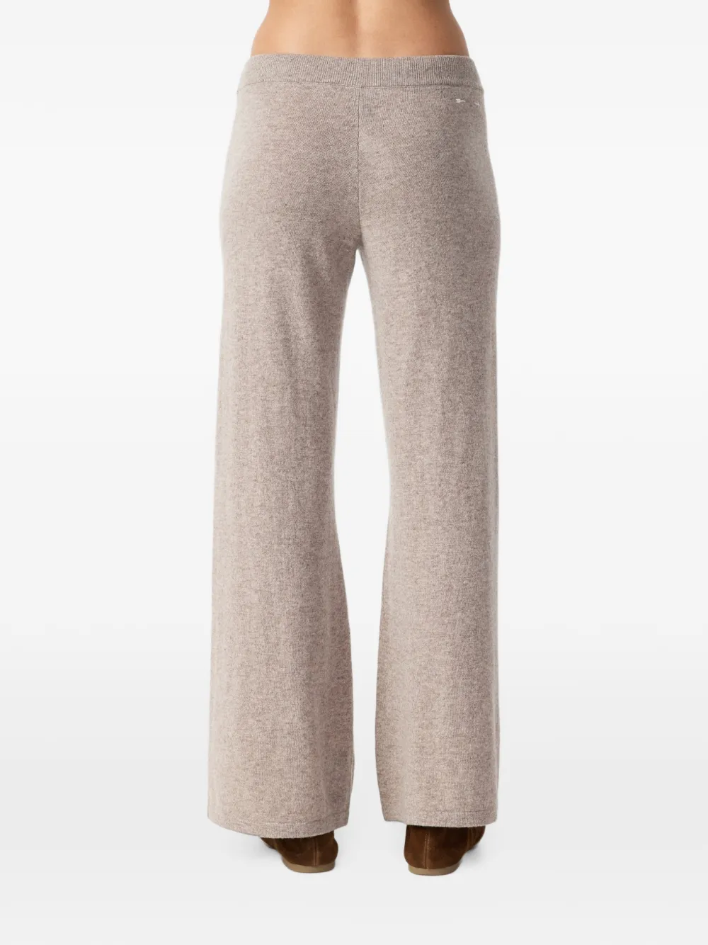 The Upside Amelie kasjmiergebreide straight broek Bruin