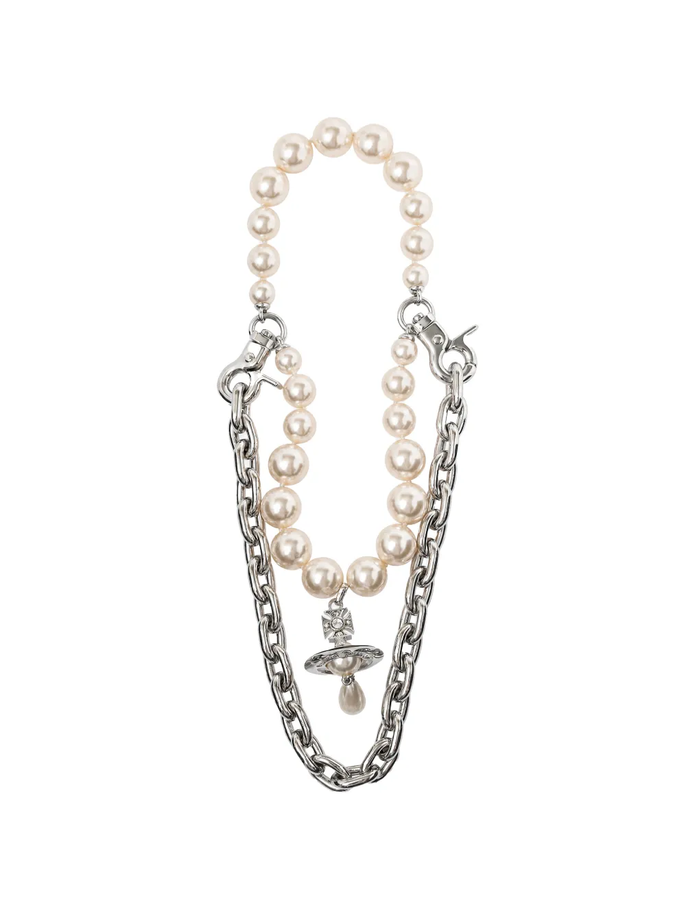 Vivienne Westwood Orb faux-pearl necklace - Argento