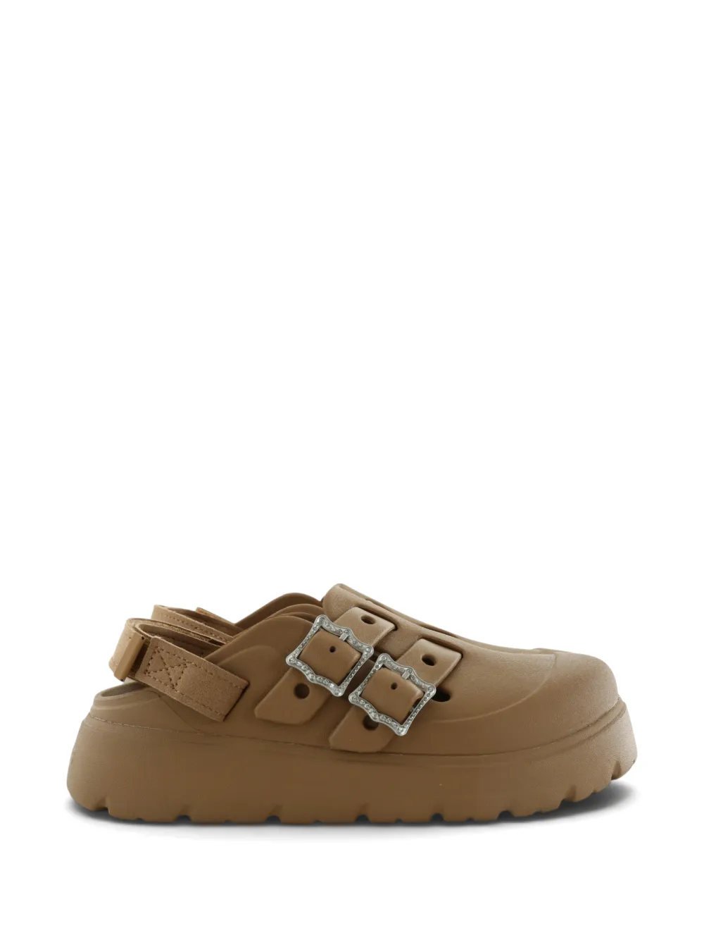 Crocs buckle-detail slingback mules - Marrone