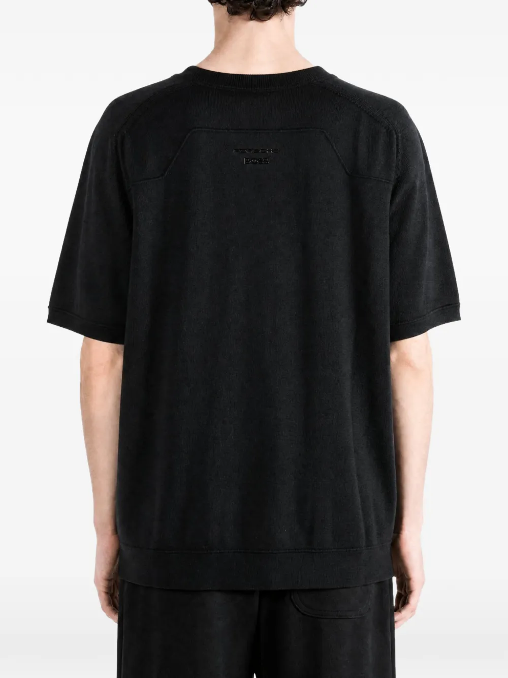 Hugo Boss Br x Porsche embossed logoT-shirt Zwart