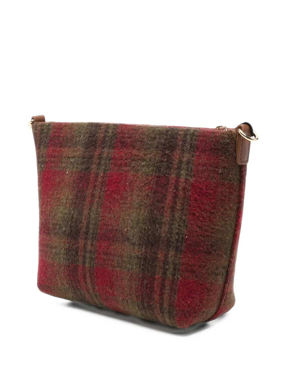 MC2 Saint Barth Aline tartan-check shoulder bag Rood