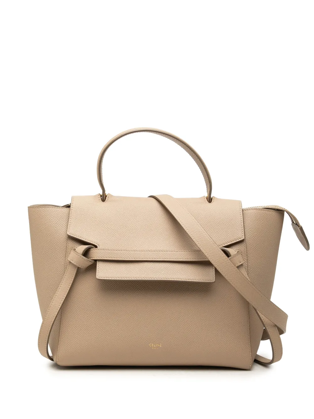 Celine Pre-Owned 2019 Micro Grained Calfskin Belt Bag satchel - Nude