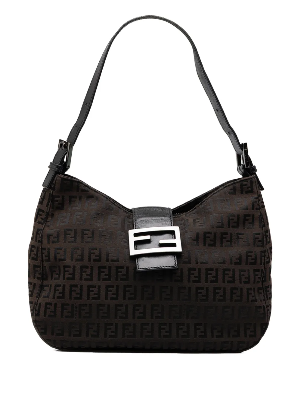 Fendi Pre-Owned 2010-2026 Zucchino Canvas shoulder bag - Braun