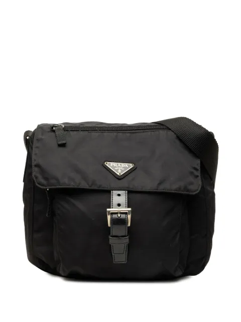 Prada Pre-Owned 2000-2013 Tessuto Zip Buckle Messenger Bag crossbody bag