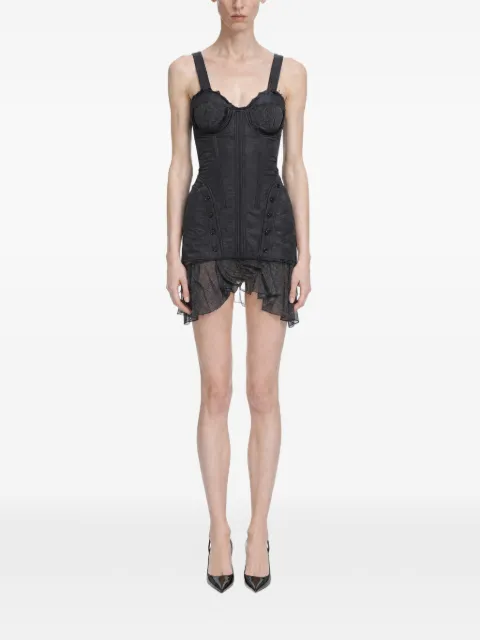 KNWLS vestido corto Sable estilo corset