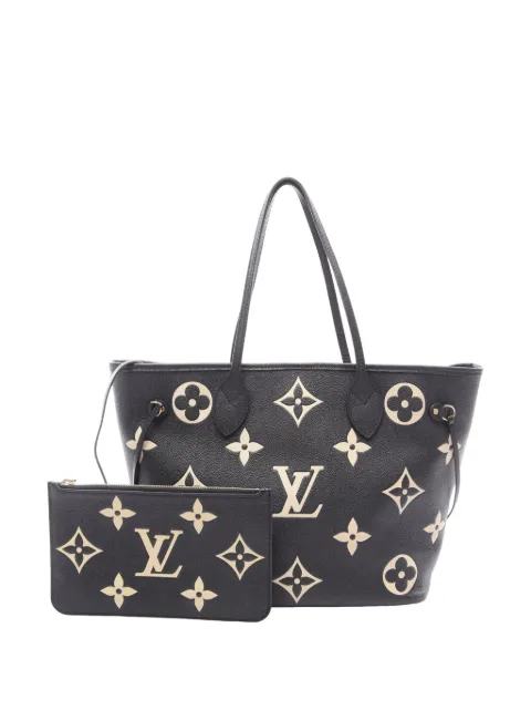 Louis Vuitton Pre-Owned 2021-2026 Bicolor Monogram Giant Empreinte Neverfull MM tote bag