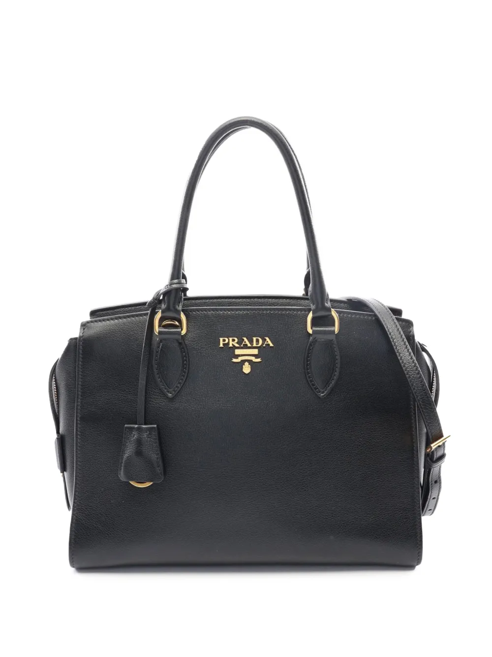 Prada Pre-Owned 2010-2026 Soft Calf satchel - Nero