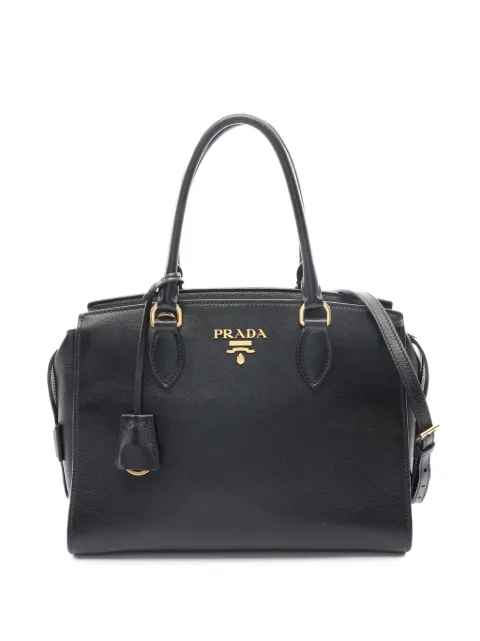 Prada Pre-Owned bolsa satchel de piel de becerro suave 2010-2026