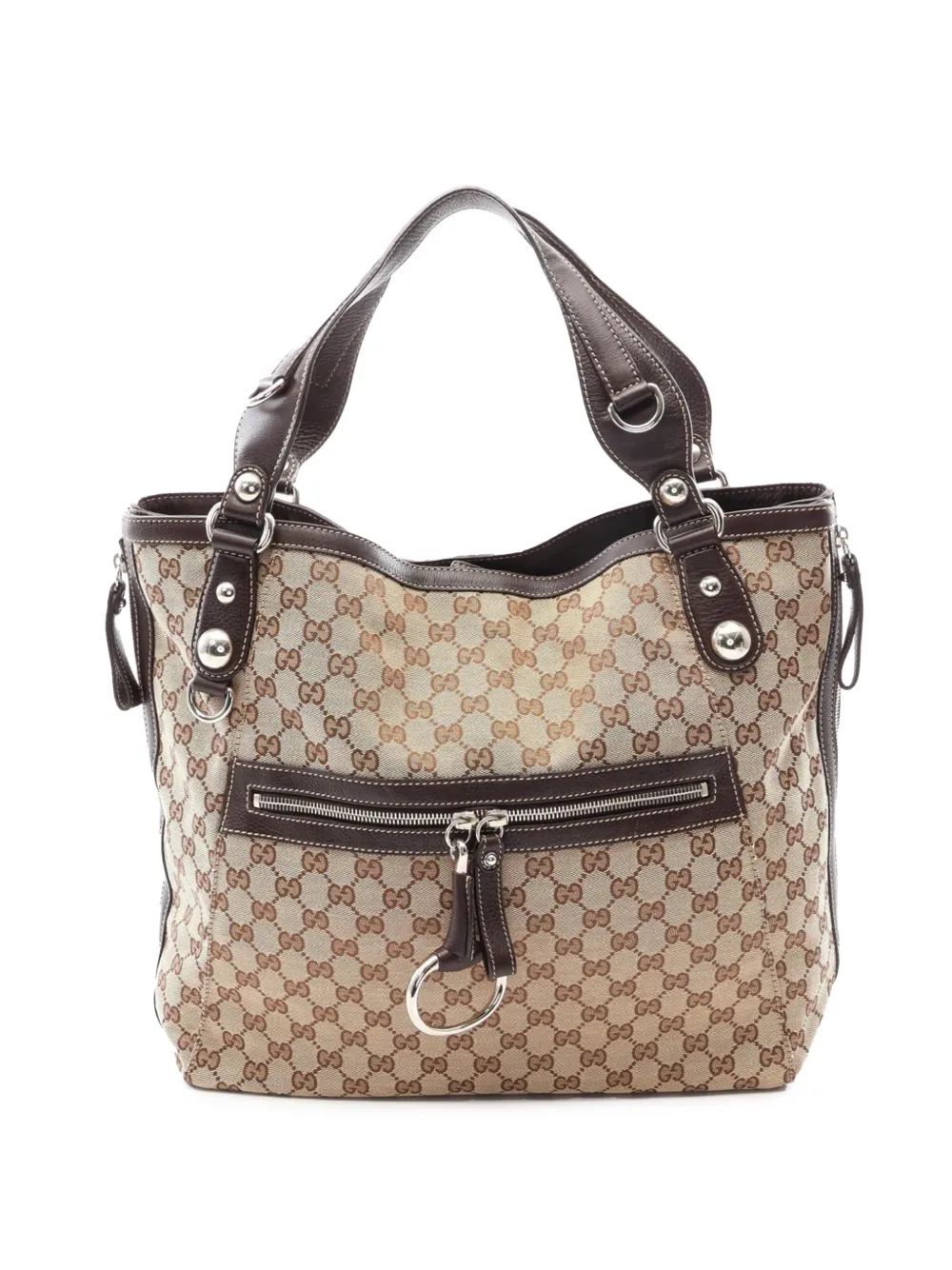 Gucci Pre-Owned 2000-2015 GG Canvas Icon Bit Zip tote bag - Tons neutres