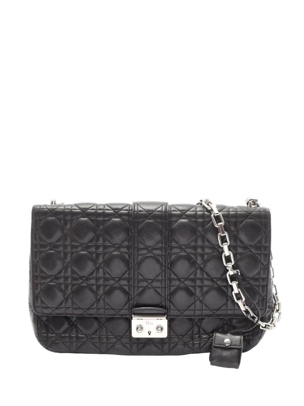 Christian Dior Pre-Owned 2010-2026 Lambskin Cannage New Lock shoulder bag - Schwarz