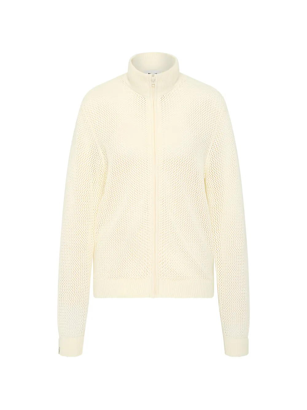 The Upside Cardigan Hunter con zip - Bianco
